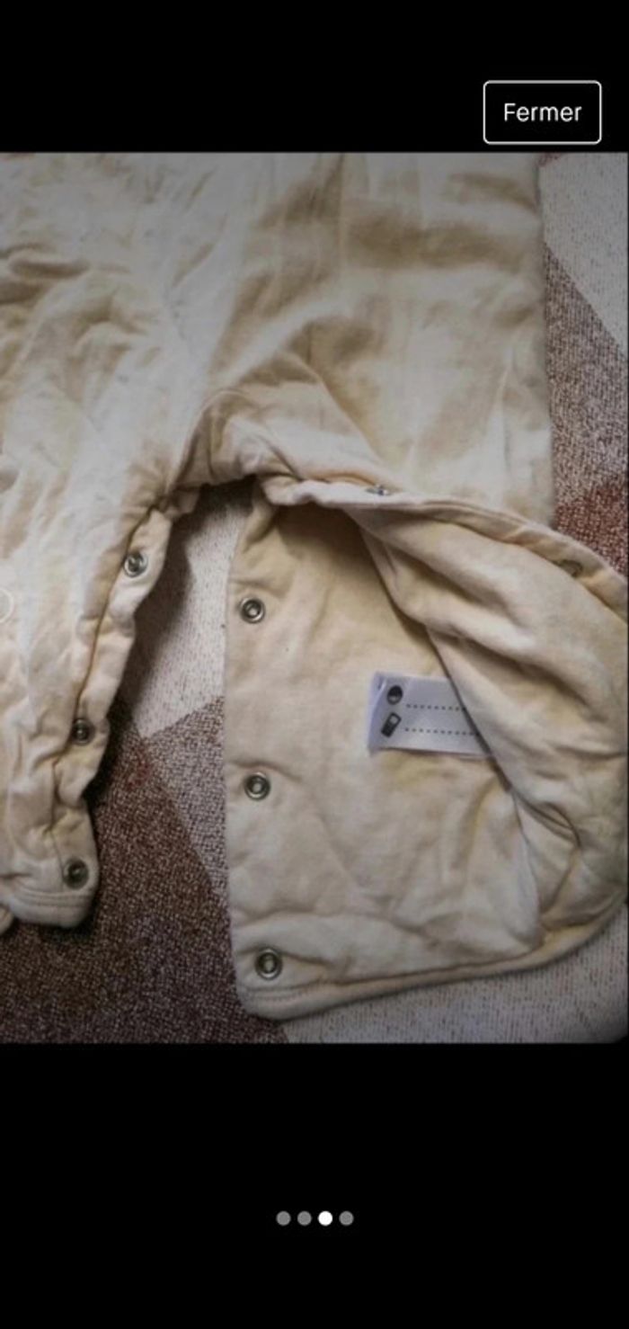 Combinaison 6/9 mois jaune pâle Disney Winnie - photo numéro 3