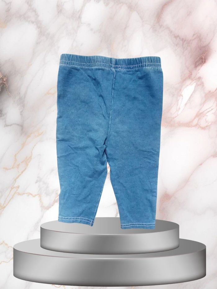 legging effet jean pour bébé fille taille 12 mois - photo numéro 2