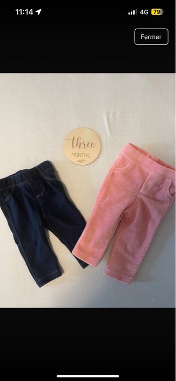 Lot de deux pantalons