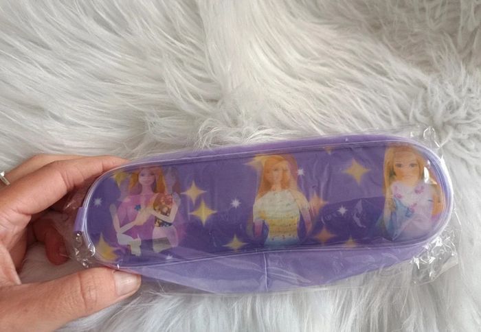 Trousse scolaire barbie violette - photo numéro 3