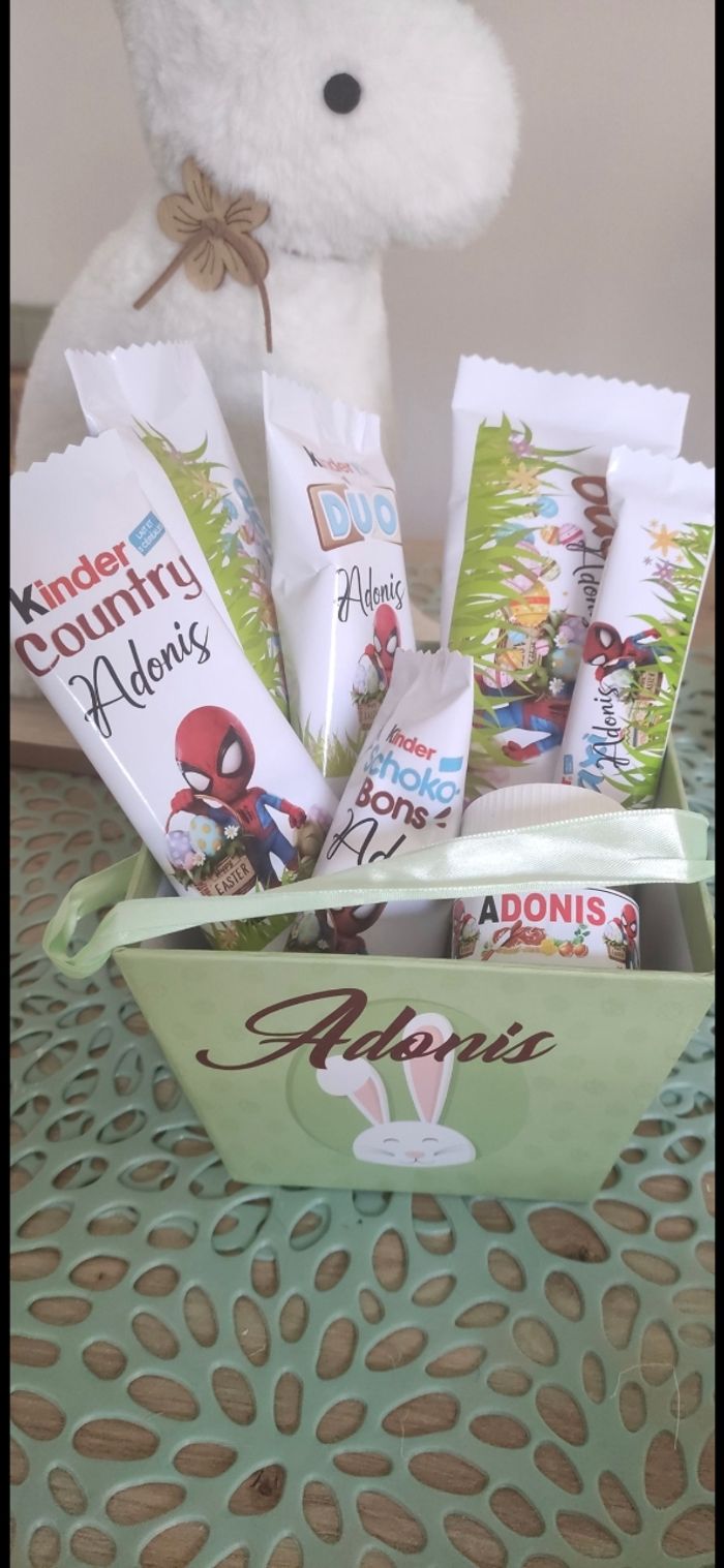 Coffret pâques personnalisé