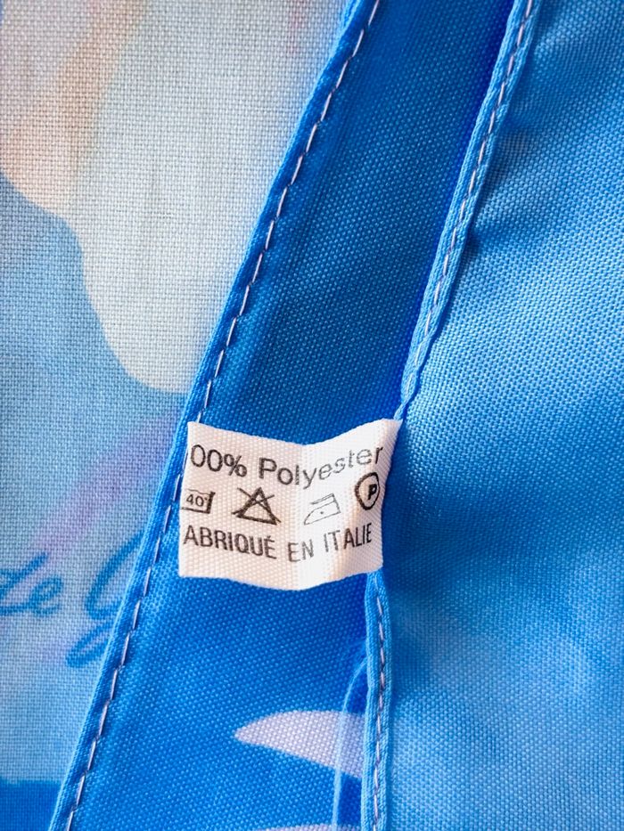 Foulard bleu imprimé fleurs Vertbaudet - photo numéro 6