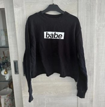 Pull noir pull&bear taille S