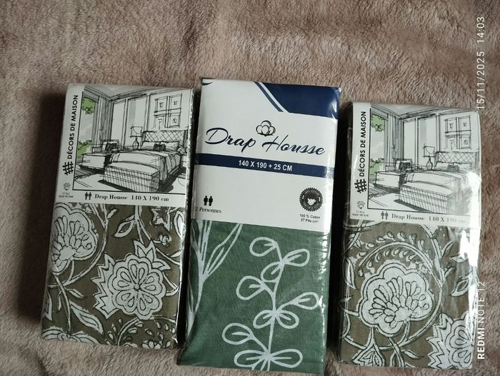 Draps housse neuf - photo numéro 2