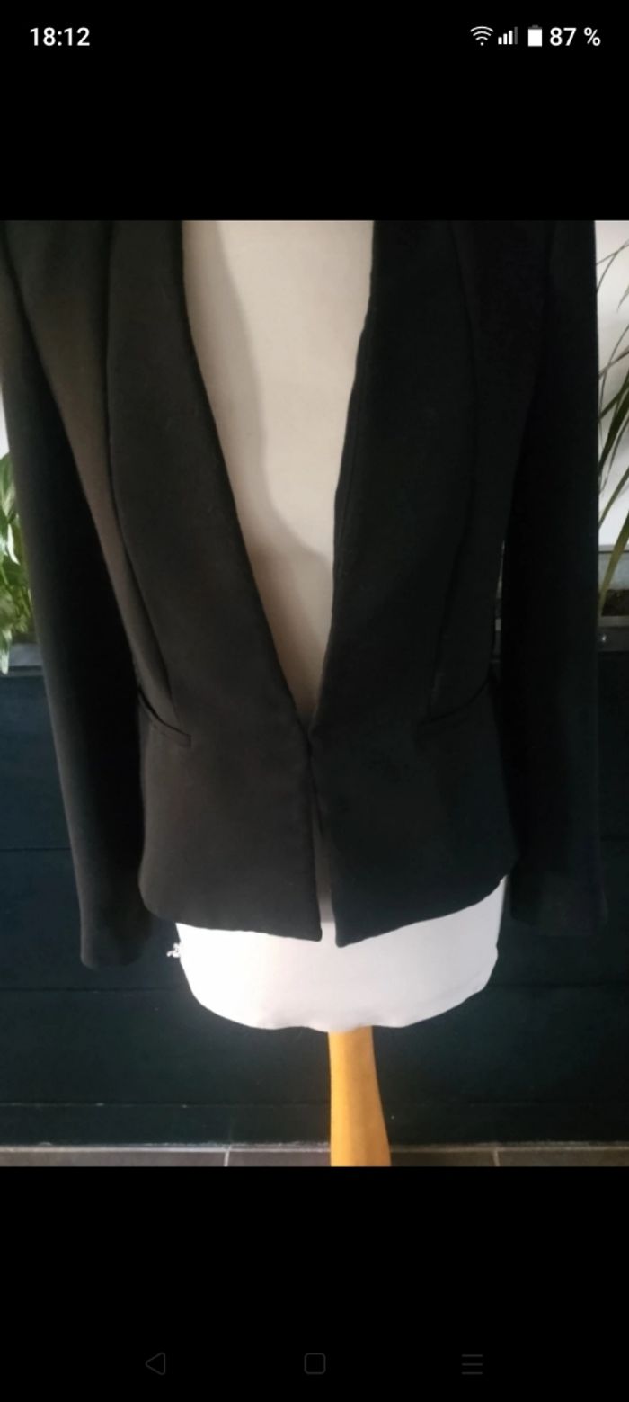 Blazer noir Mango - photo numéro 3