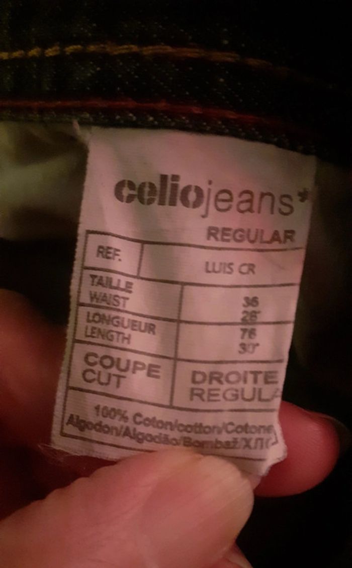 💥 Très beau jeans. Regular noir. Taille 36. Celio 💥 - photo numéro 5