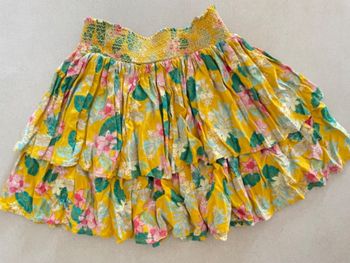 jupe multicolore à volant TAO 8 ans