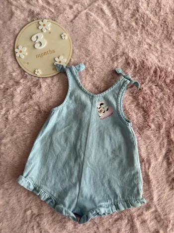 Barboteuse 3 mois Minnie bleu