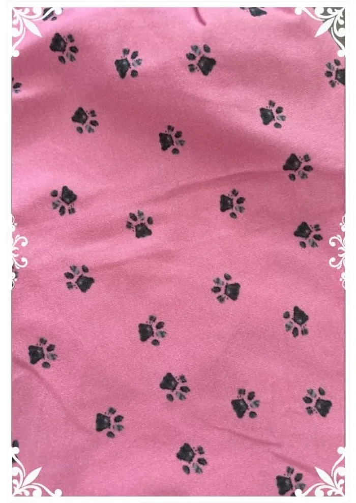 🌸 Pyjama fille 6 ans - Fait main - Motif caniche & pattes de chien 🐾 - photo numéro 9