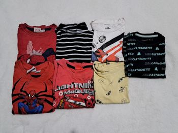 Lot de 7 tee-shirts manches courtes taille 3 ans