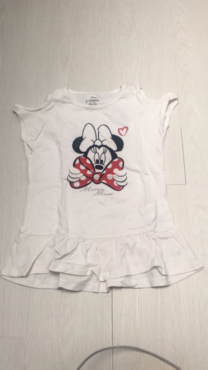 T-shirt minnie blanc orchestra 4 ans
