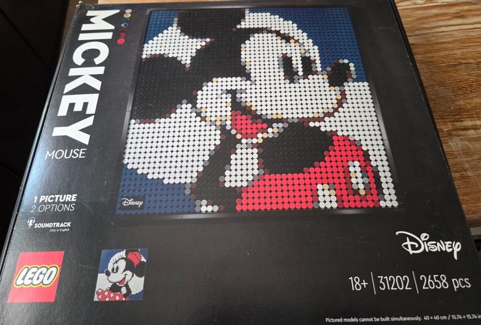 légo  31202 tableau mosaïque mickey ou minnie