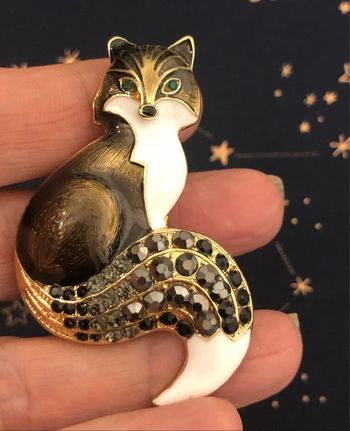 Broche Renard  brun