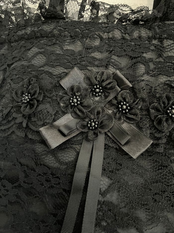 Joli Petit Sac Bourse en Dentelle Gothique - photo numéro 2