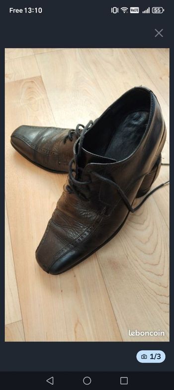 CHAUSSURES HOMME TOUT CUIR P. 40