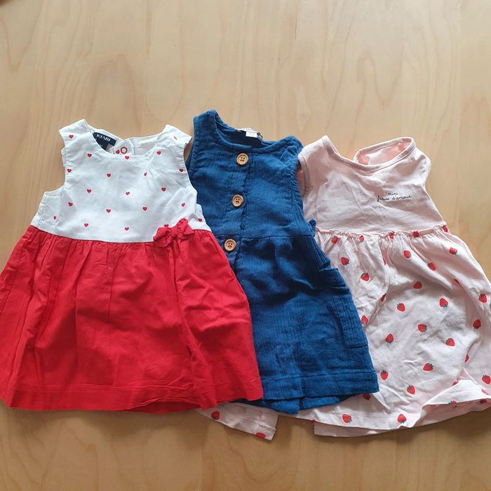 Lot 5 robes été 3 mois - photo numéro 2