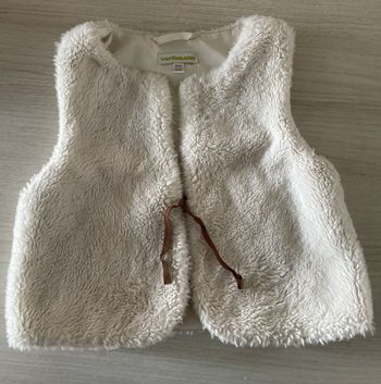 Gilet sans manche fourrure