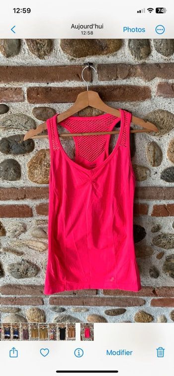 Débardeur rose fluo taille XS/S 🌺