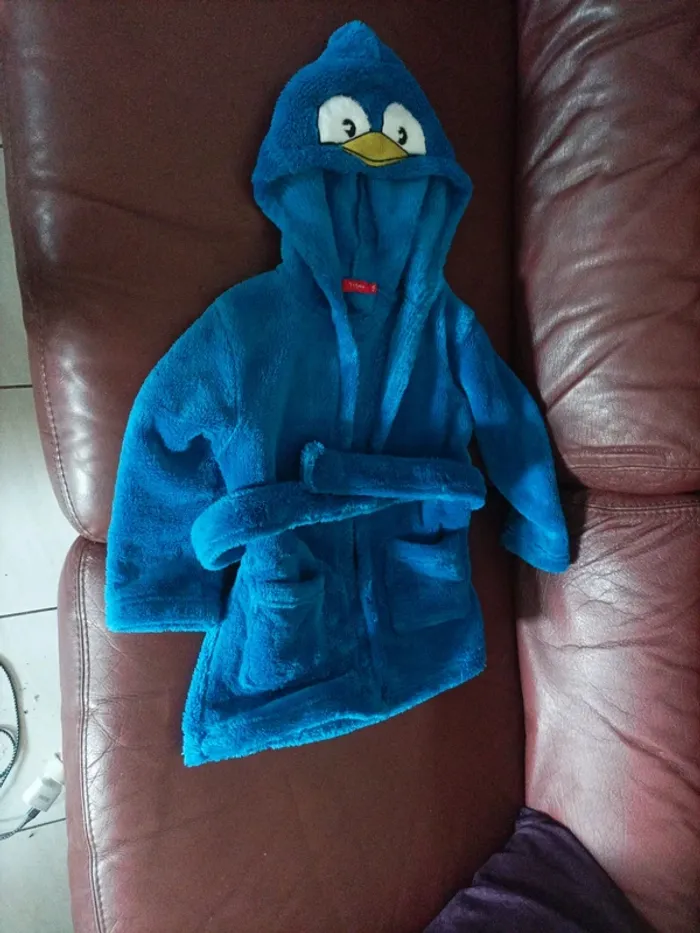 Peignoir pingouin bleu - photo numéro 5