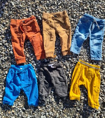 Lot 6 pantalons 9 mois garçon
