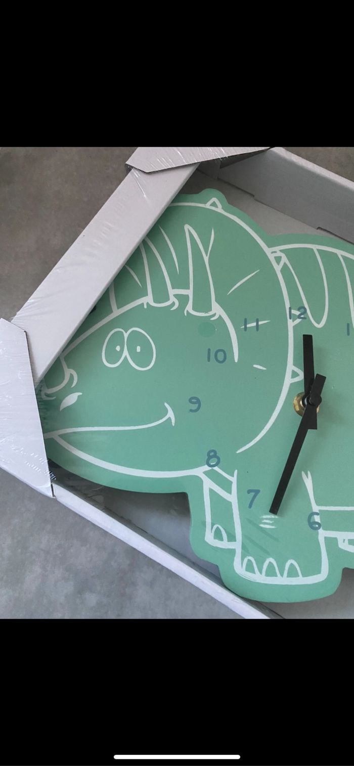 Horloge Dinosaure Tricératops - photo numéro 2