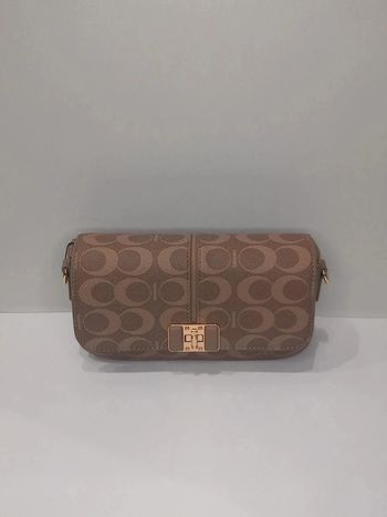 Sac à main pochette Tom & Eva beige en similicuir