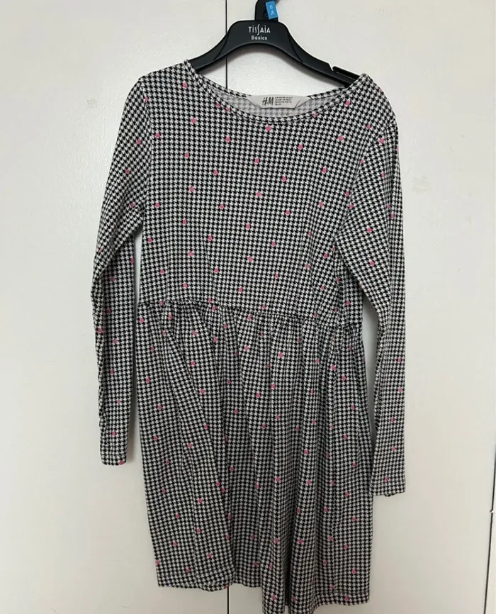 Robe à carreau fille taille 6-8 ans h&m