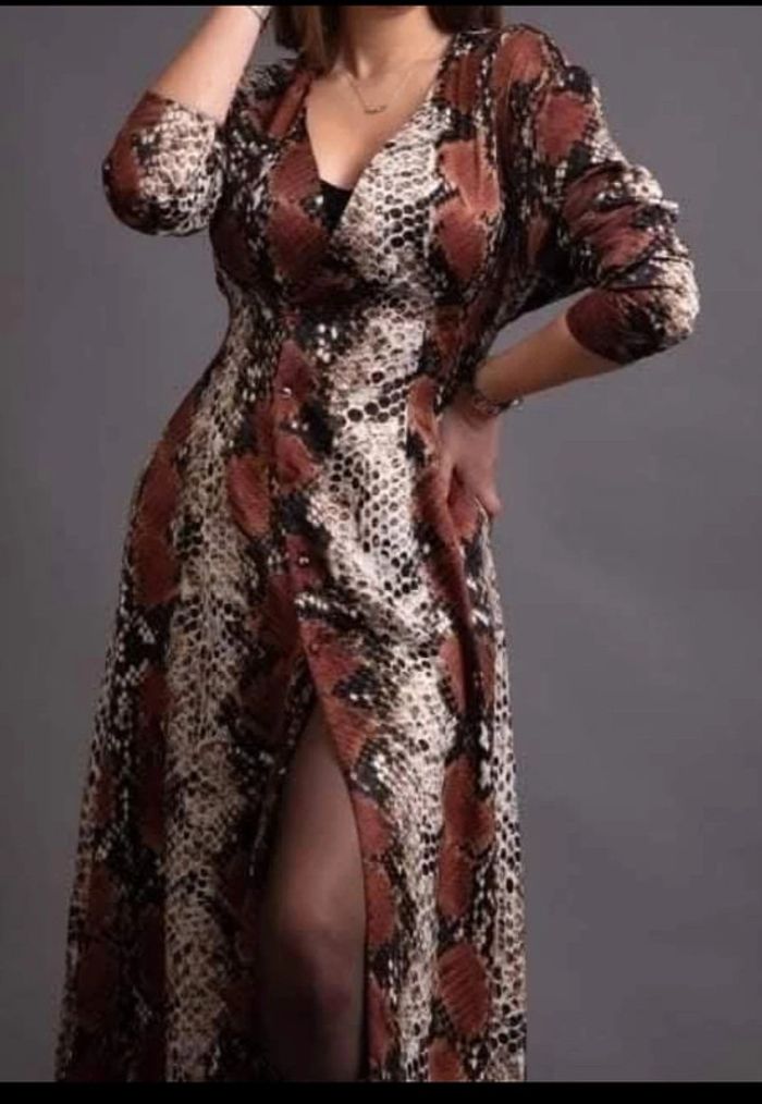 Robe longue imprimée serpent - photo numéro 6