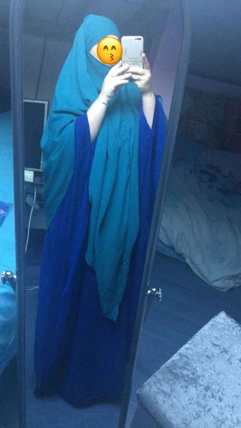 Maxi Khimar bleu canard