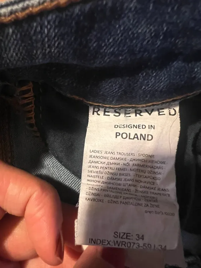 Jeans vintage - taille 34 - neuf - reserved - photo numéro 4