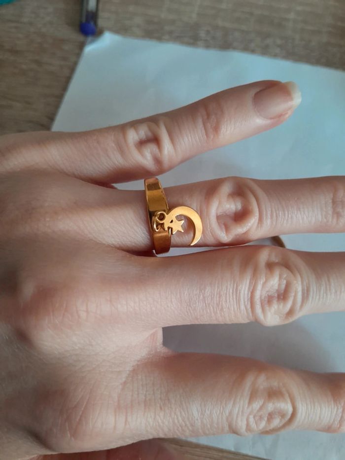 Lot 2 magnifiques bagues inox neuves - photo numéro 3