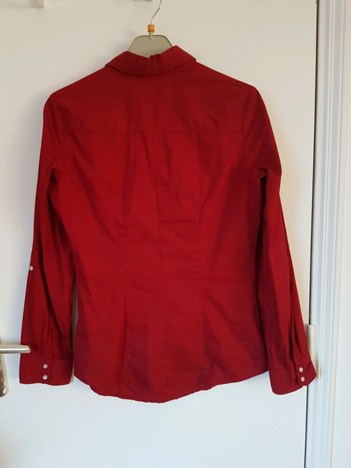 Chemise bordeau - photo numéro 4