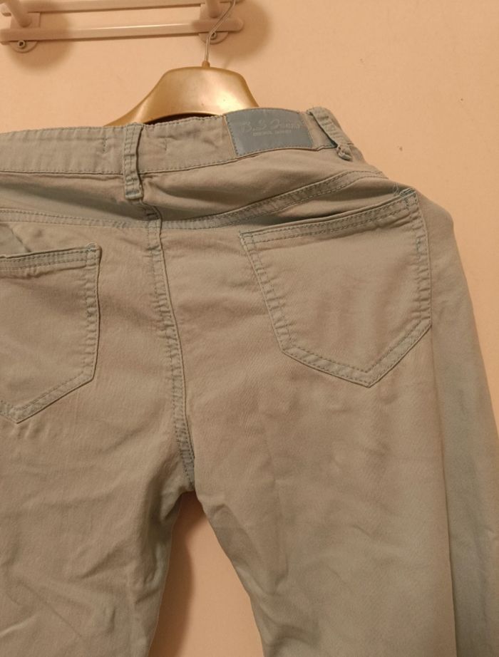 Pantalon Slim B.S Jeans Bleu Clair Pastel - photo numéro 5