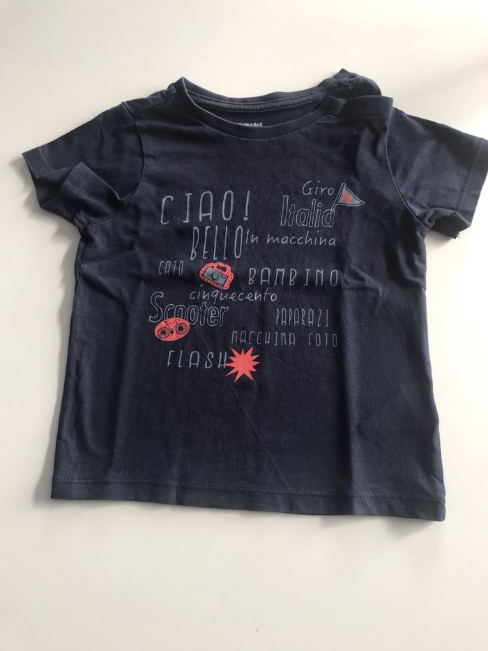 T-shirt marine Ciao bello 36 mois
