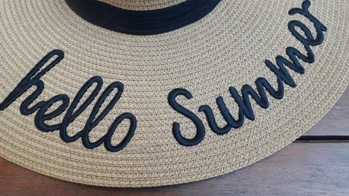 Chapeau d'été en paille - photo numéro 2