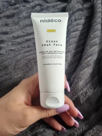 creme en gel nettoyante anti imperfections nideco
