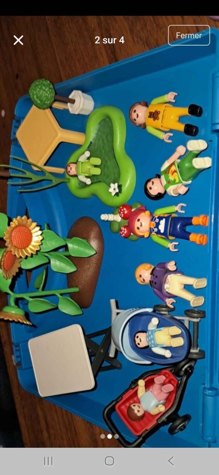 Coffret playmobil jardinage personnages accessoires - photo numéro 2