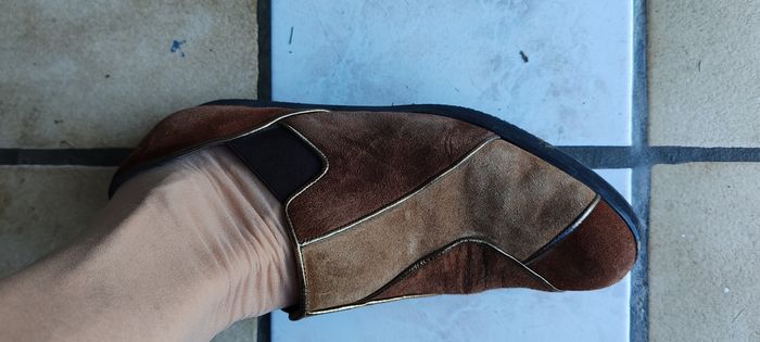 Moccasins fantaisies femme entièrement cuir - photo numéro 5