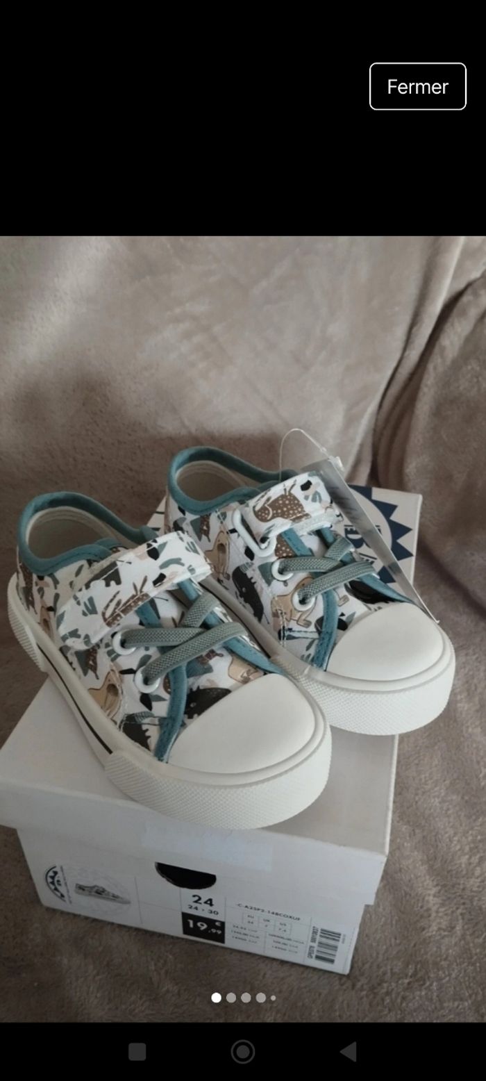 Chaussures neuves Gémo garçon pointure 24