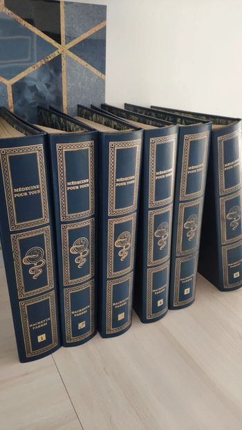 Lot encyclopédie 6 volumes médecine pour tous Fabbri