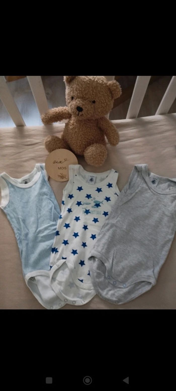 Lot 3 bodies petit bateau
