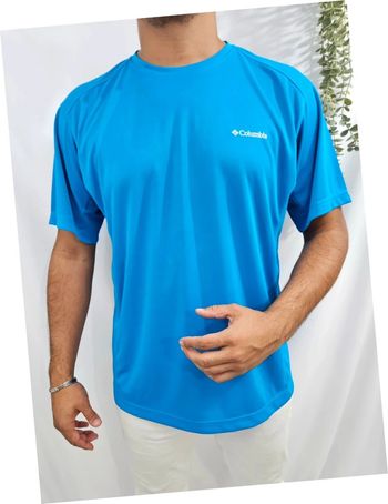 Tee-shirt bleu Columbia brodé taille XL