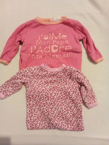 Lot de 2 pyjama bébé fille 1 mois