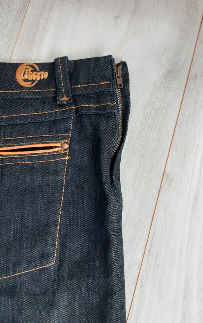 Jupe courte plissée jean femme taille 40 Liberto - photo numéro 3