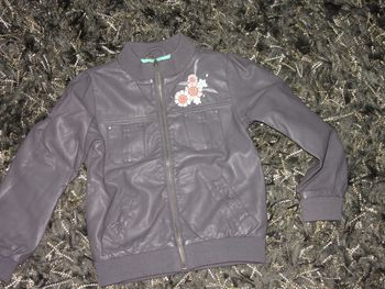 veste simili cuir fille 8 ans