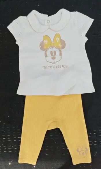 Ensemble Baby Disney C&A 👶 t-shirt col Claudine dentelle + legging – 62cm
Fille
