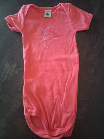 Body rose manche courte Petit Bateau