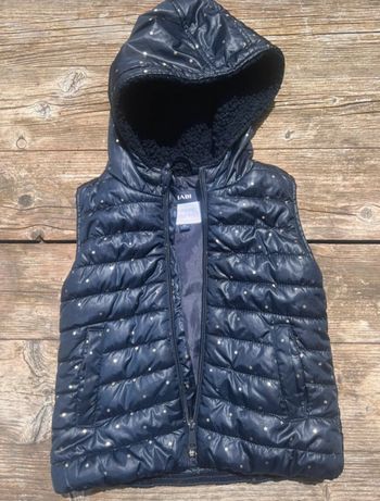 Doudoune sans manche Kiabi bleu taille 4 ans