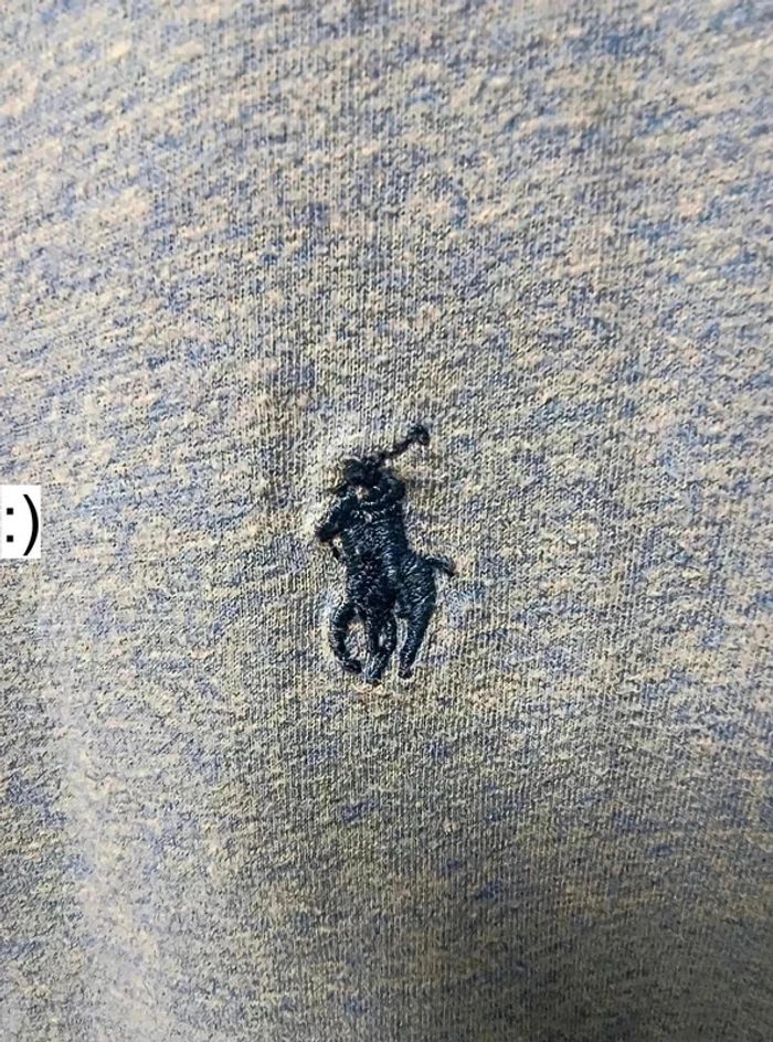 T-shirt Ralph Lauren Bleu Chinée – Taille L - photo numéro 3