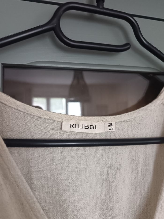Combishort lin beige - photo numéro 5